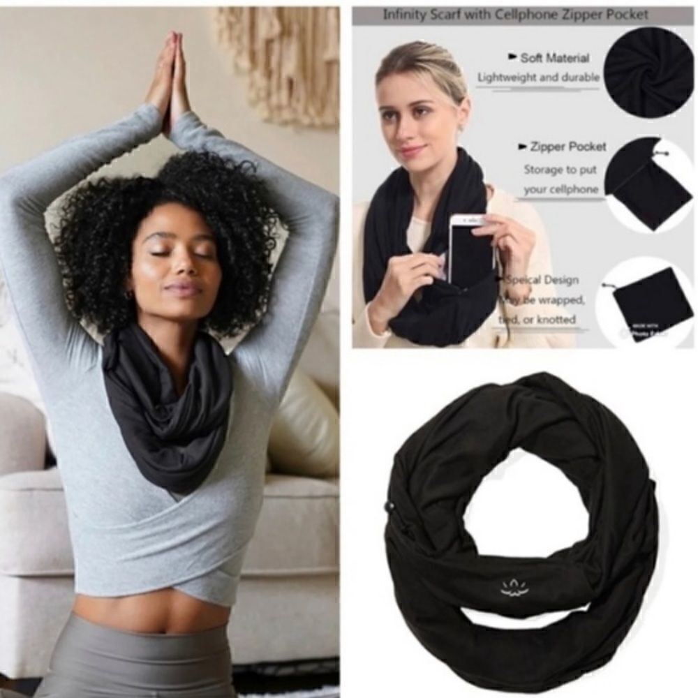 NWTΒ BeyondβYogaβHiddenβPocketβInfinityβScarf